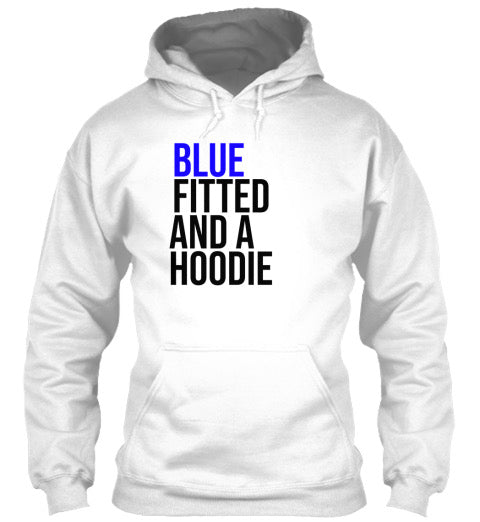 Blue Fitted And A Hoodie (Hoodie) - Black
