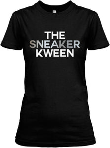 The Sneaker Kween Tee - Black/Silver