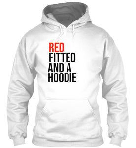 Red Fitted And A Hoodie (Hoodie) - White