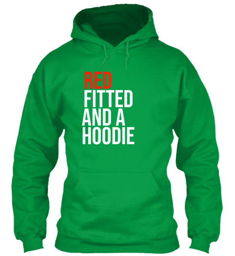 Red Fitted And A Hoodie (Hoodie) - Green