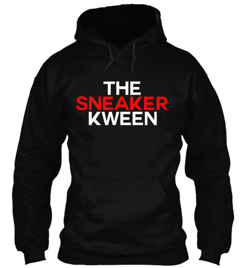 The Sneaker Kween Hoodie - Black/White/Red