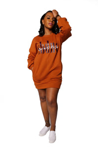 SBDNC Signature Sweater Dress - Rust